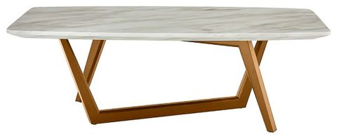 Modrest James Mid Century Walnut + Ceramic Coffee Table - Transitional ... pertaining to Elevate Your Dining Space With the Modrest James Contemporary Table